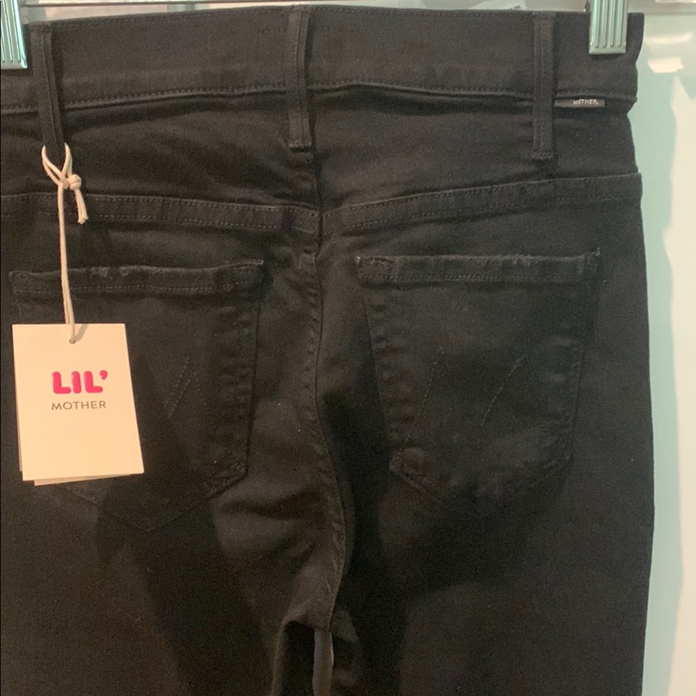 Lil Mother Hustler Ankle Fray size 25. Never worn with tags. Color is black.